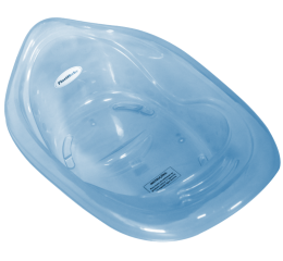 BANHEIRA PLAST.C/DRENO 22LTS AZUL TRANSL.8948